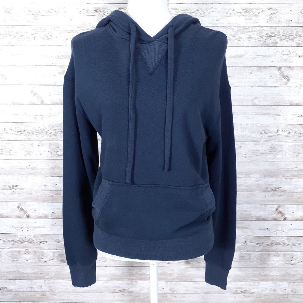 Everleigh Womens Hoodie XS Blue Distressed 910